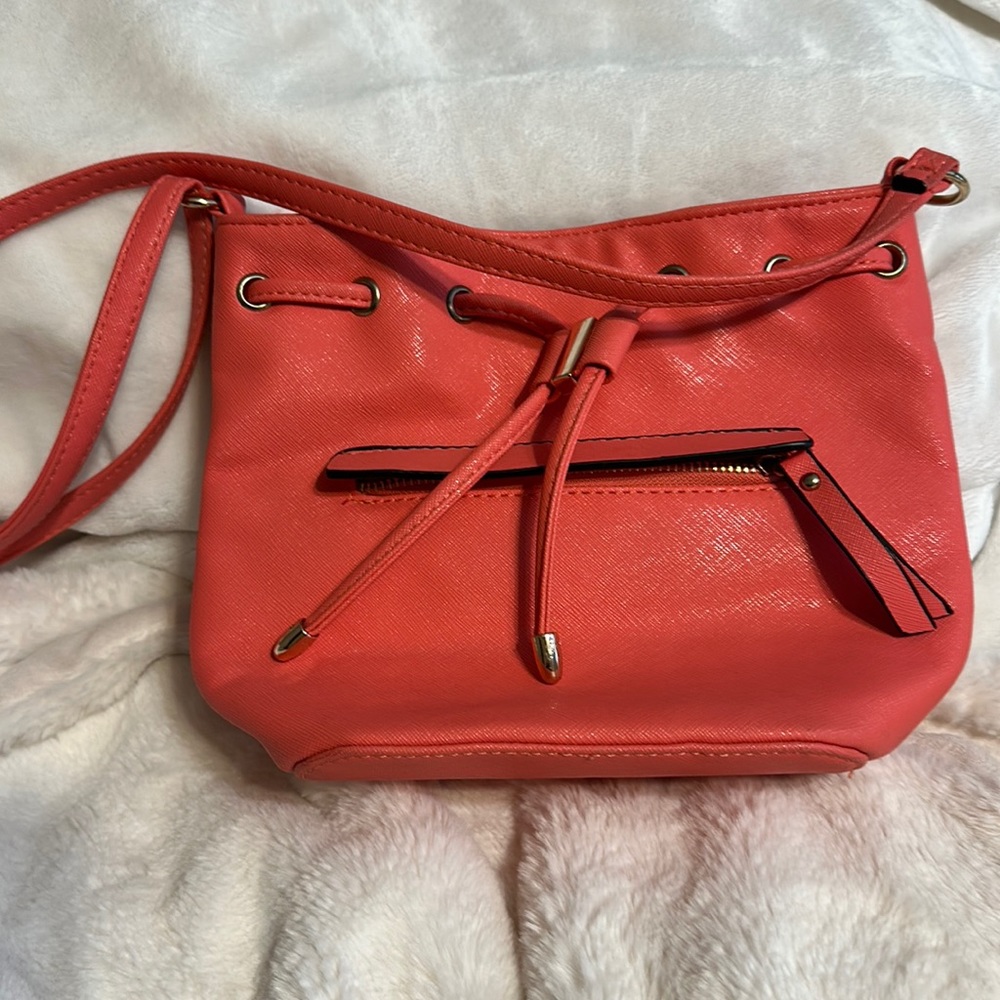 Black Rivet coral crossbody